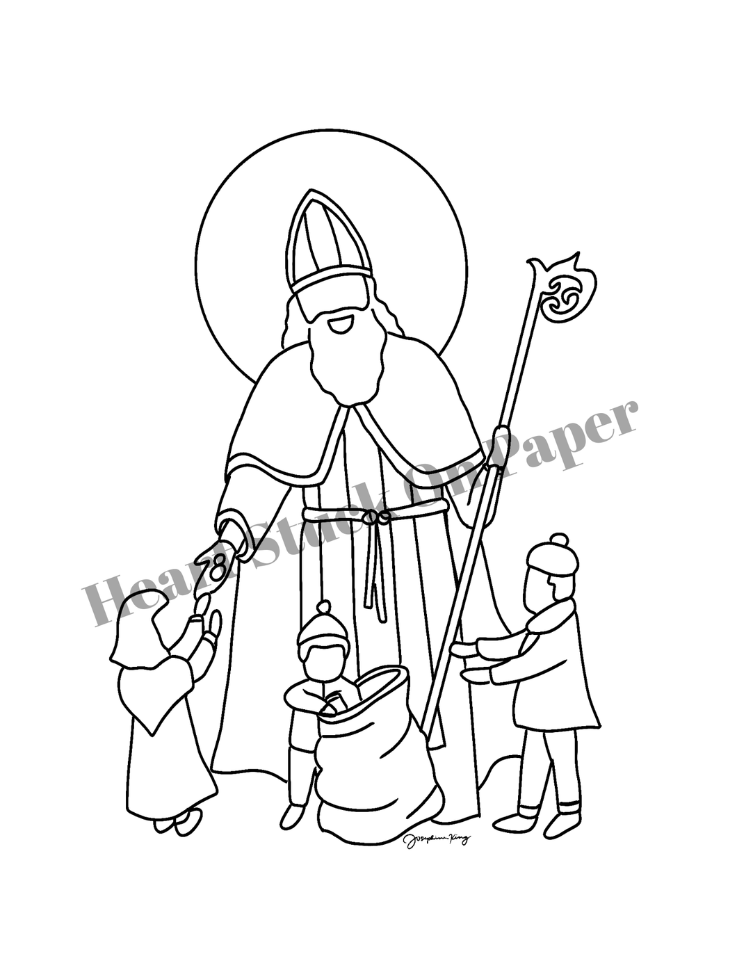 St. Nicholas Coloring Page