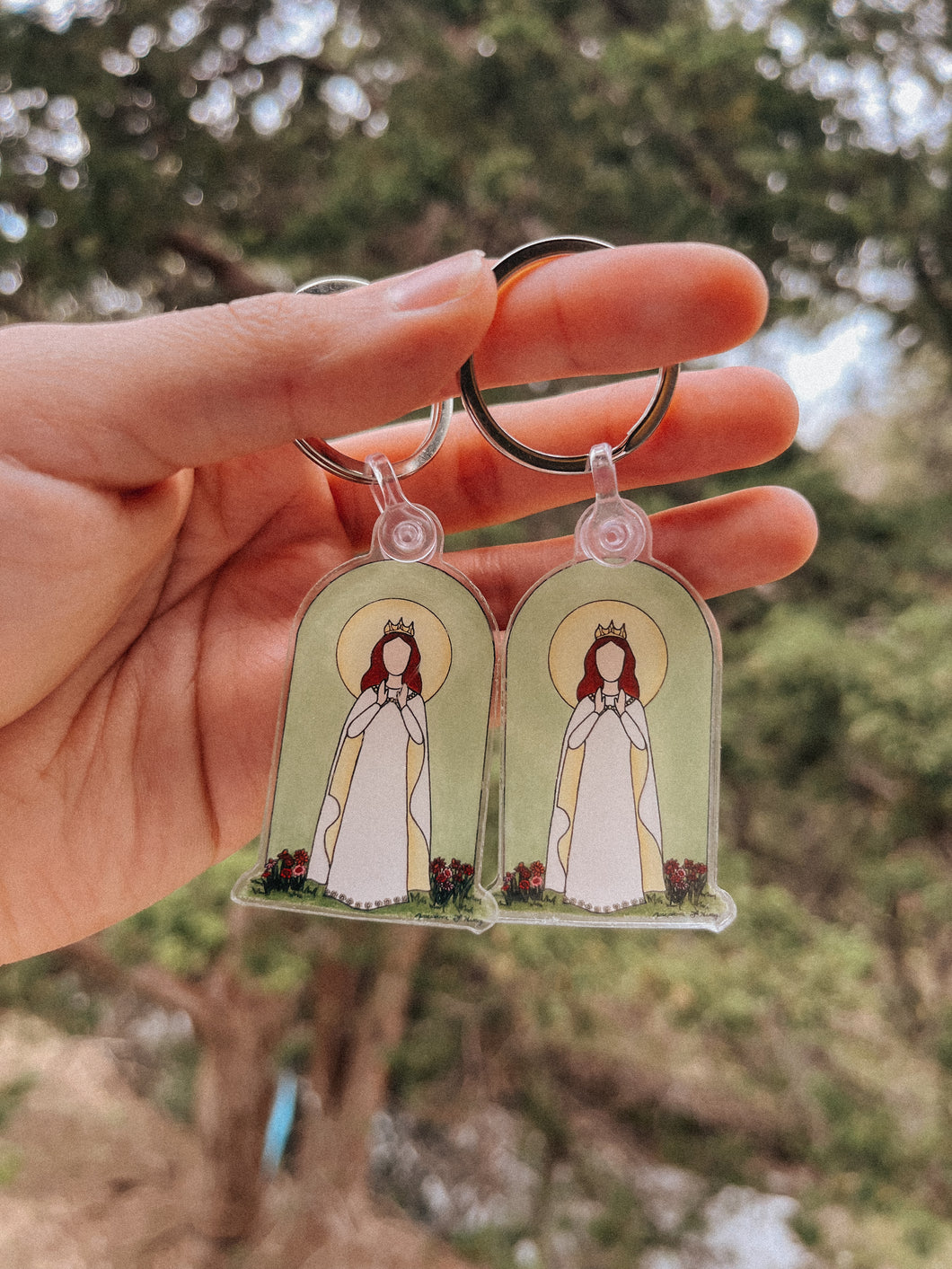 Our Lady of Knock Keychain