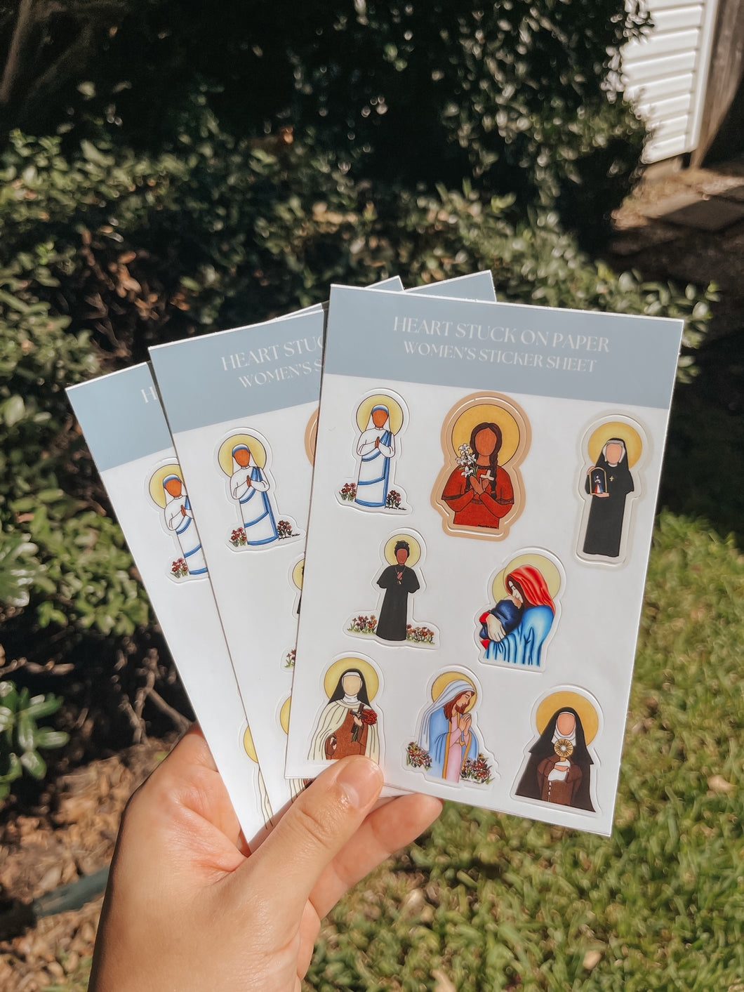 Women Saint Sticker Sheet