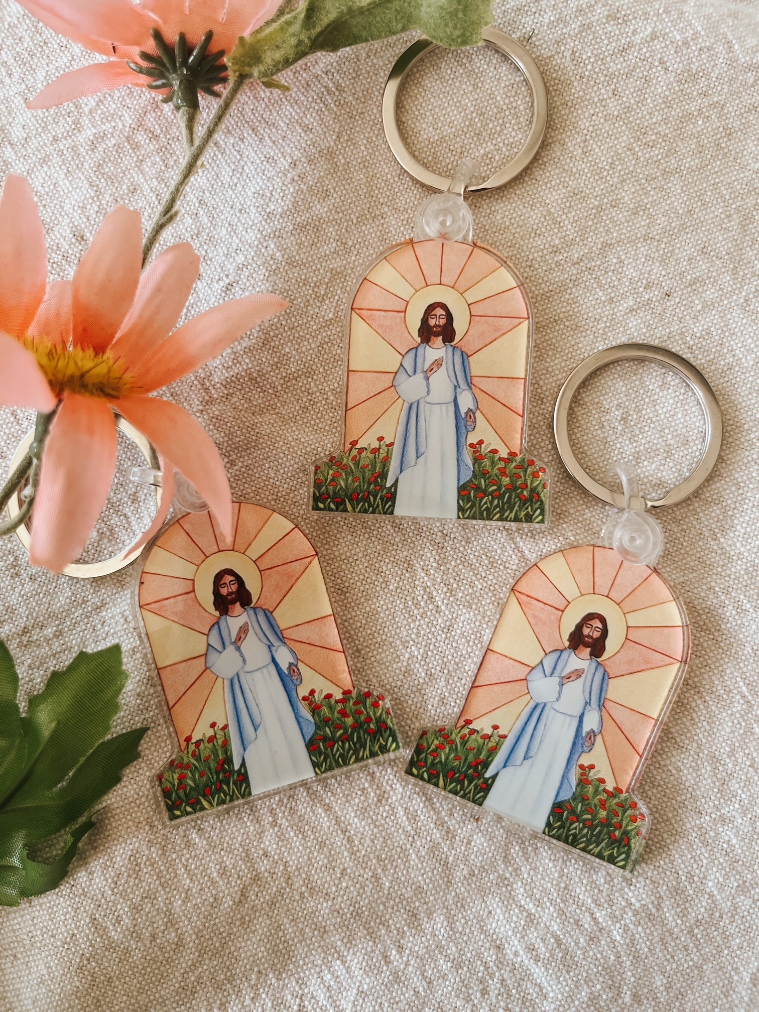 Christ is Risen Keychain – Heart Stuck on Paper