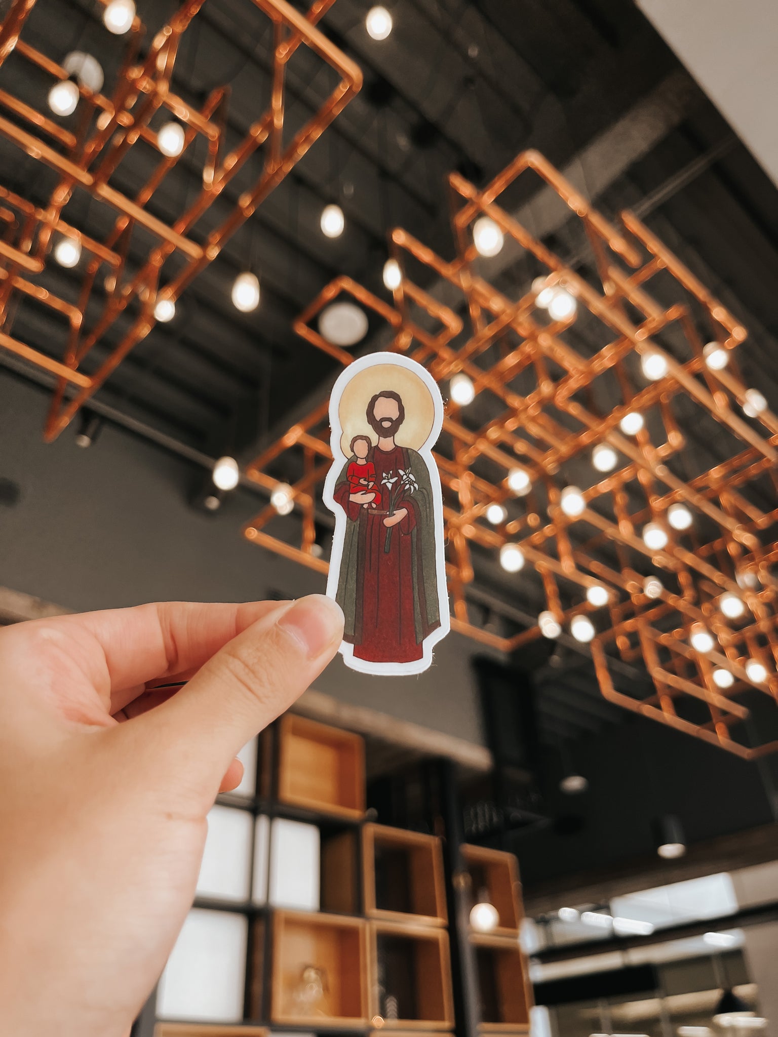St. Joseph & Jesus Sticker – Heart Stuck on Paper